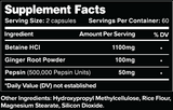 Leviathan Betaine HCl with Pepsin & Ginger