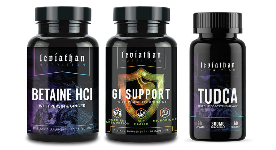Total Digestion Stack (GI Support + Betaine HCl + TUDCA)